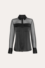 Bia Silk Blouse | Elie Tahari BLACK