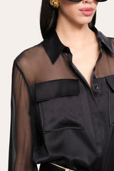 Bia Silk Blouse | Elie Tahari BLACK