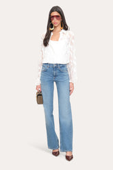 Embroidered Chiffon Shirt | Elie Tahari PEARL