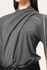 Kaia Twist Knit | Elie Tahari CHARCOAL MELANGE