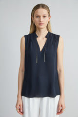 Silk Chain Shirt | Elie Tahari STARGAZER