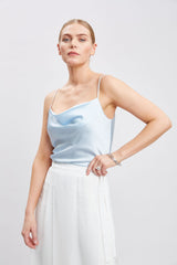 Silk Satin Camisole | Elie Tahari MIST BLUE