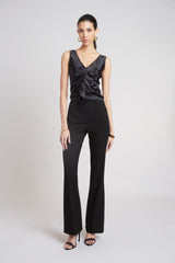 Silk Cascade Top | Elie Tahari BLACK