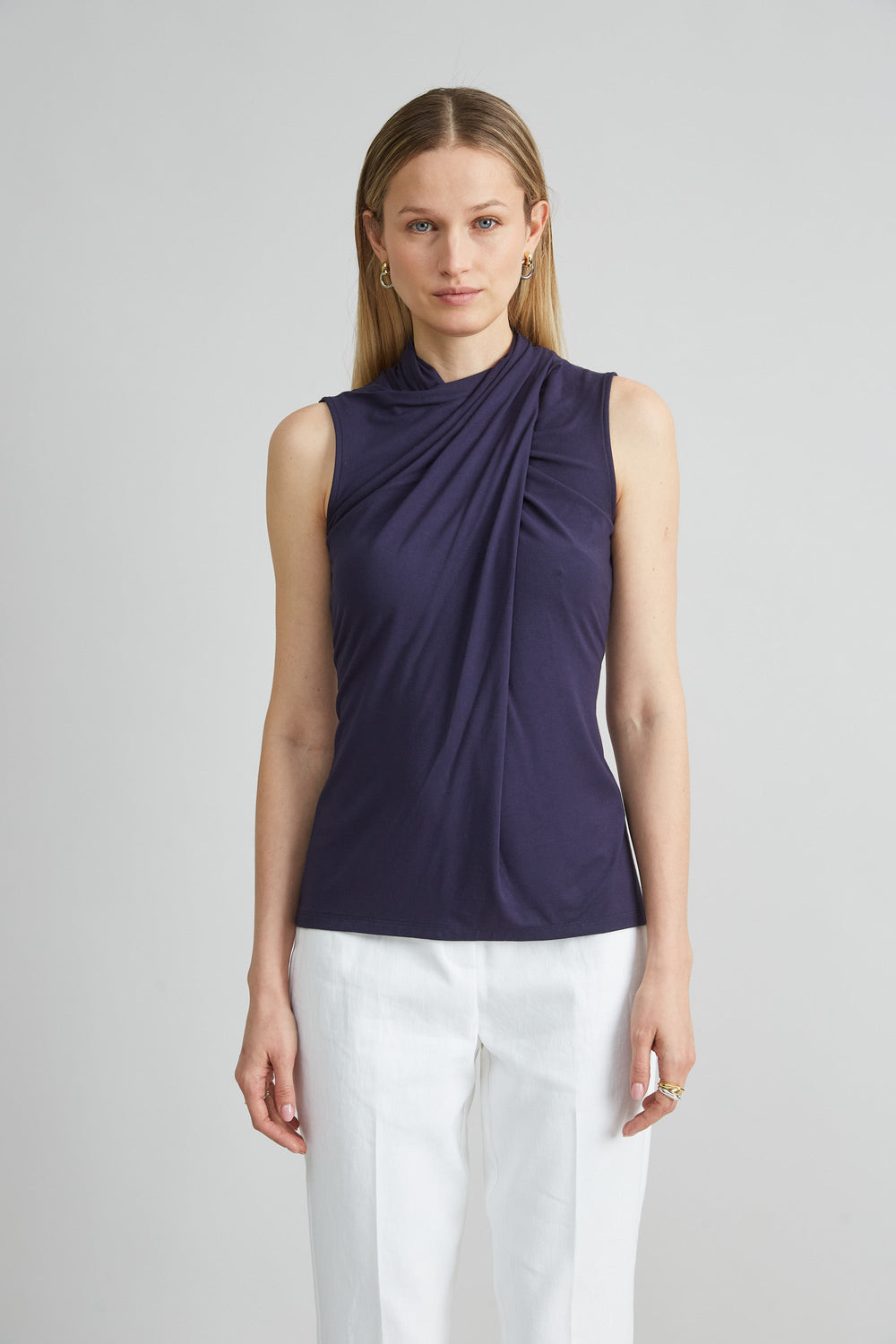 Sleeveless Twist Neck Knit | Elie Tahari STARGAZER