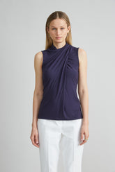 Sleeveless Twist Neck Knit | Elie Tahari STARGAZER