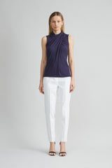 Sleeveless Twist Neck Knit | Elie Tahari STARGAZER