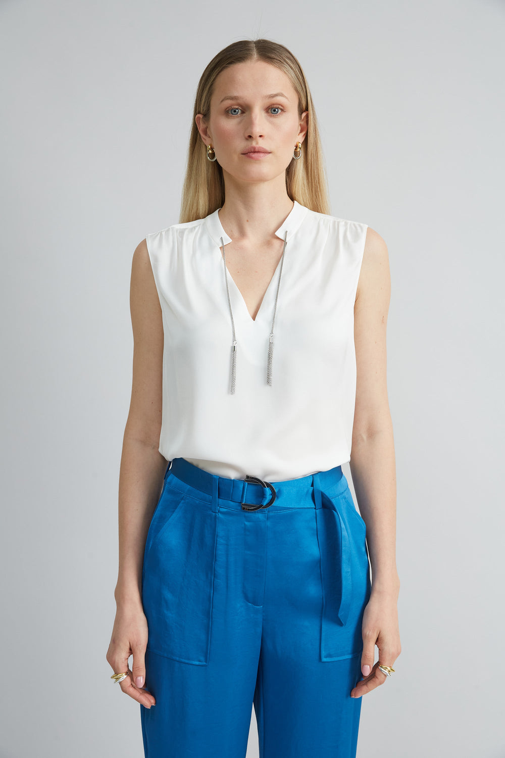 Silk Chain Shirt | Elie Tahari FRESH PEARL