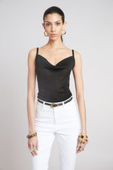 Metallic Knit Cami | Elie Tahari BLACK