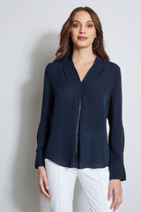 Long Sleeve Chain Shirt | Elie Tahari STARGAZER