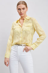 Silk Jacquard Utility Shirt | Elie Tahari SUN