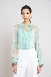 Silk Scarf Print Shirt | Elie Tahari MULTI