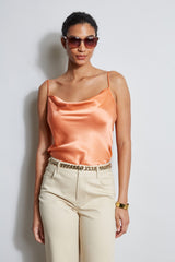 Silk Satin Cami | Elie Tahari TANGERINE