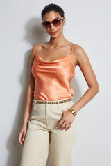 Silk Satin Cami | Elie Tahari TANGERINE