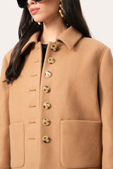 Double Face Jacket | Elie Tahari CAMEL