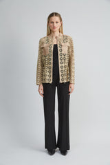 Lace Utility Jacket | Elie Tahari SANDCASTLE