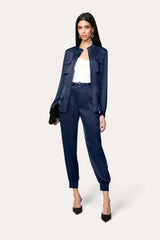 Olivia Utility Satin Jacket | Elie Tahari STARGAZER