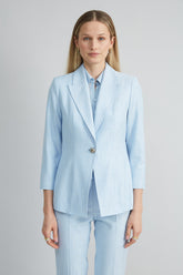 Mélange Blazer | Elie Tahari MIST BLUE