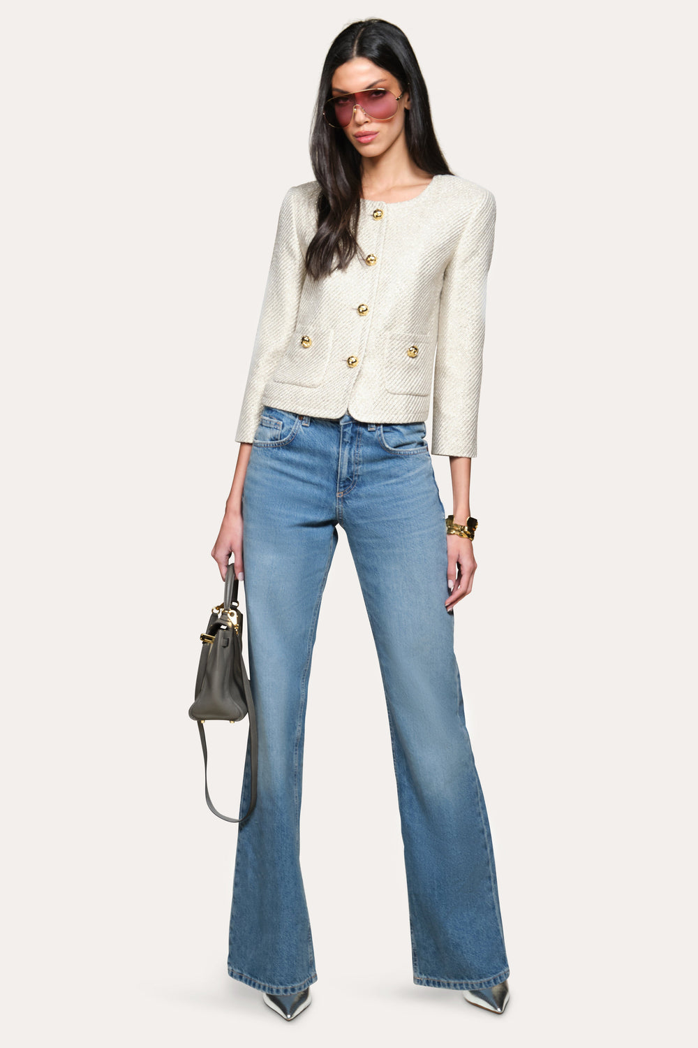 Tweed Lurex Jacket | Elie Tahari MULTI
