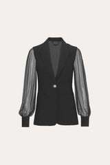 Chiffon Sleeve Blazer | Elie Tahari BLACK