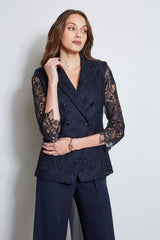 Double Breasted Lace Blazer | Elie Tahari STARGAZER
