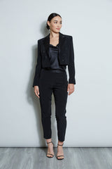 Cropped Tuxedo Jacket | Elie Tahari BLACK