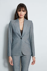 Herringbone Panel Blazer | Elie Tahari MULTI