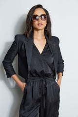 Cropped Denim Jacket | Elie Tahari INDIGO