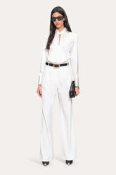 Crepe Pleated Pant | Elie Tahari FOAM