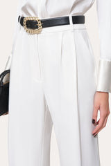 Crepe Pleated Pant | Elie Tahari FOAM