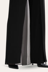 Chiffon Panel Pant | Elie Tahari BLACK