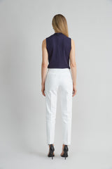 Slim Linen Pant | Elie Tahari WHITE