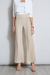 Chiffon Panel Pant | Elie Tahari ISLAND SAND