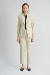 Melange Slim Pant | Elie Tahari CASHEW MELANGE