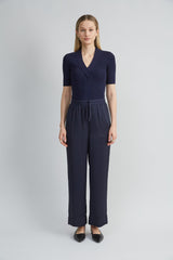 Satin Wide Leg Pant | Elie Tahari STARGAZER