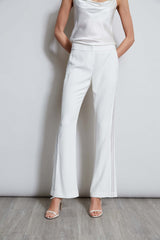 Lace Trim Fit & Flare Pant | Elie Tahari FOAM