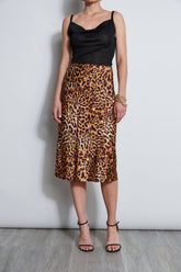 Wildcat Slip Midi Skirt | Elie Tahari MULTI