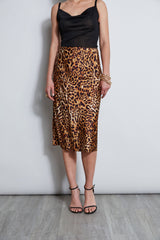 Wildcat Slip Midi Skirt | Elie Tahari MULTI