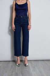 Wide Leg Jean | Elie Tahari DARK WASH