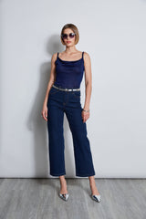 Wide Leg Jean | Elie Tahari DARK WASH
