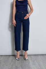 Wide Leg Jean | Elie Tahari DARK WASH