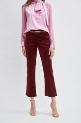 Cotton Velvet Flare | Elie Tahari SANGRIA