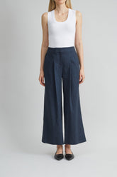 Pleated Linen Pant | Elie Tahari STARGAZER