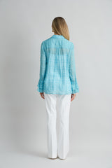 Stretch Cotton Fit & Flare Pant | Elie Tahari WHITE