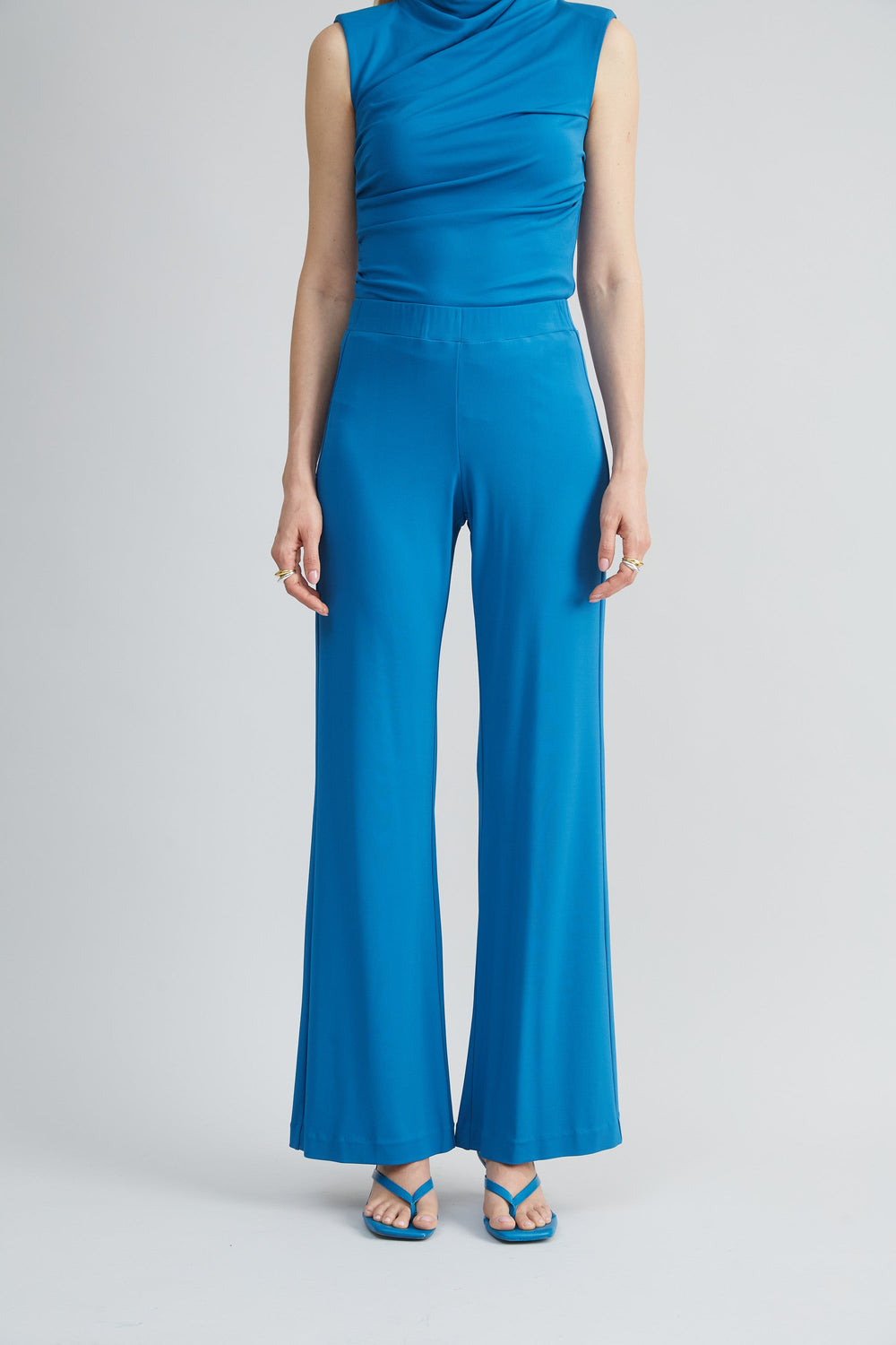 Matte Jersey Wide Leg Pant | Elie Tahari OCEAN
