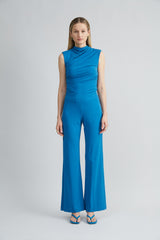 Matte Jersey Wide Leg Pant | Elie Tahari OCEAN