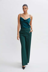 Wide Leg Pant | Elie Tahari FOREST GREEN
