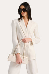 Stella Oversized Linen Blazer | Elie Tahari FRESH PEARL