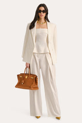 Stella Oversized Linen Blazer | Elie Tahari FRESH PEARL
