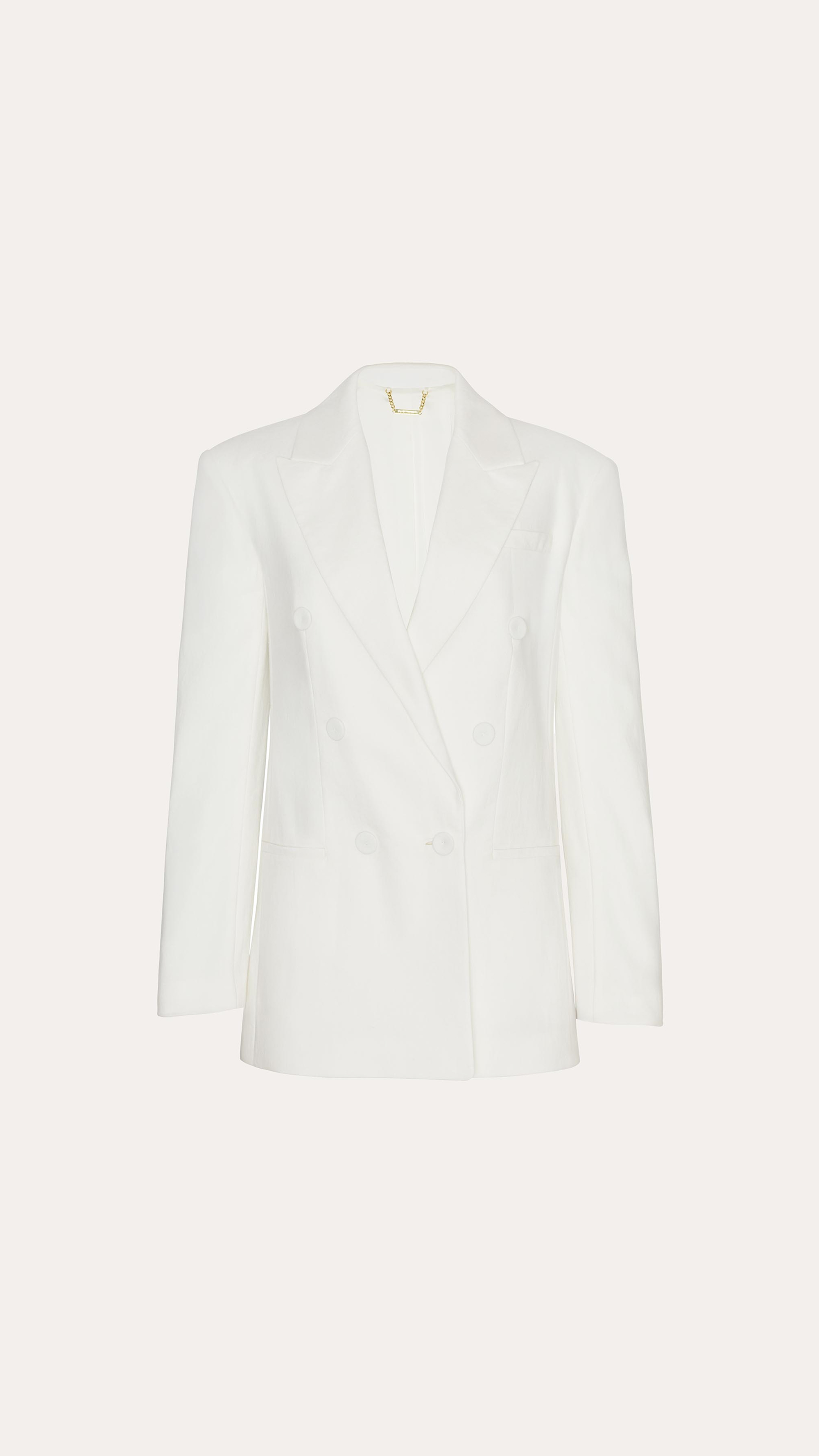 Stella Oversized Linen Blazer | Elie Tahari FRESH PEARL