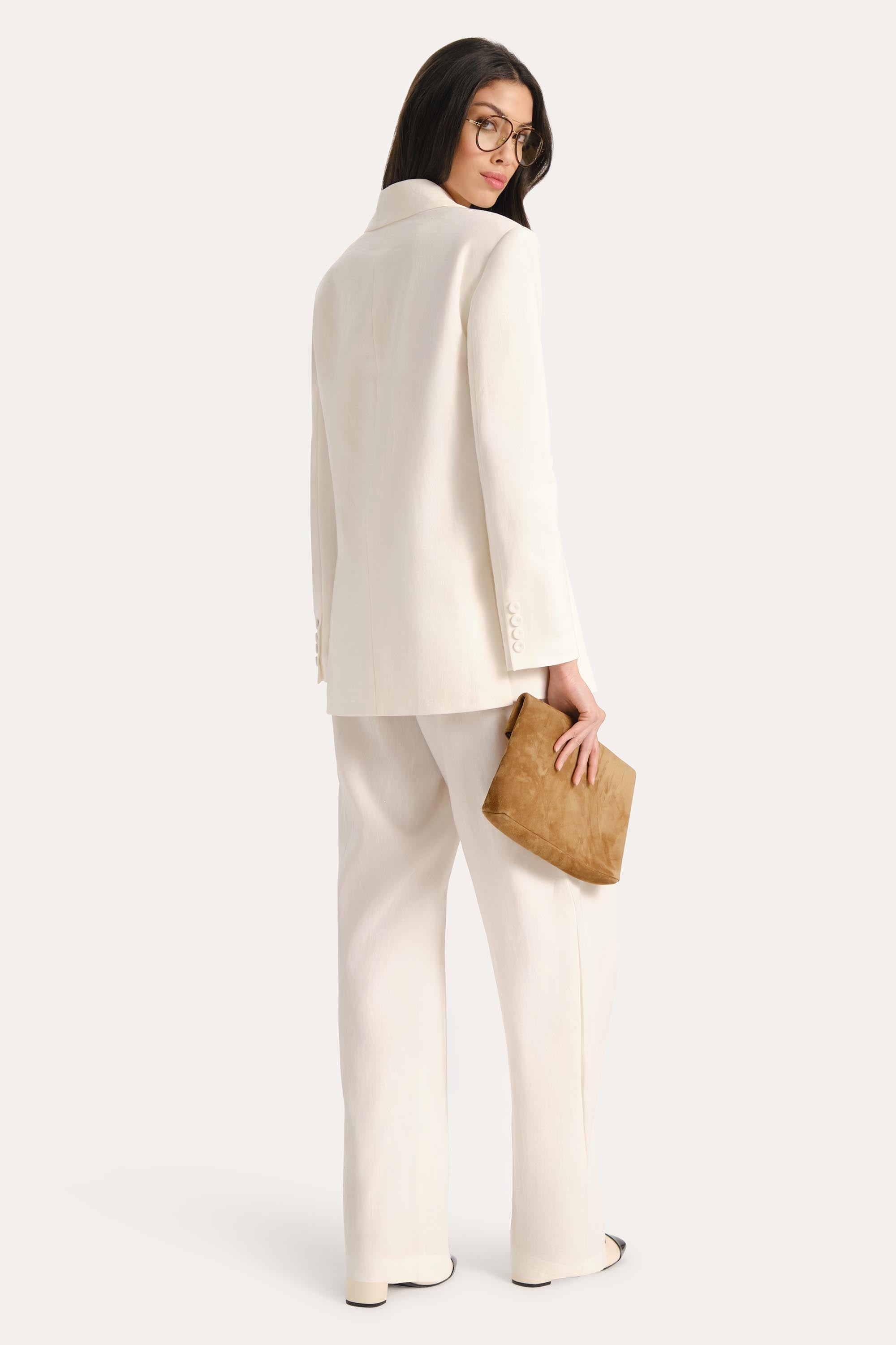 Naomi Linen Balloon Pants | Elie Tahari FRESH PEARL
